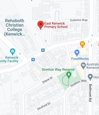 East Kenwick Primary School Map