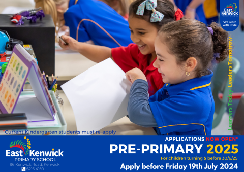 Apply now for Pre-Primary 2025